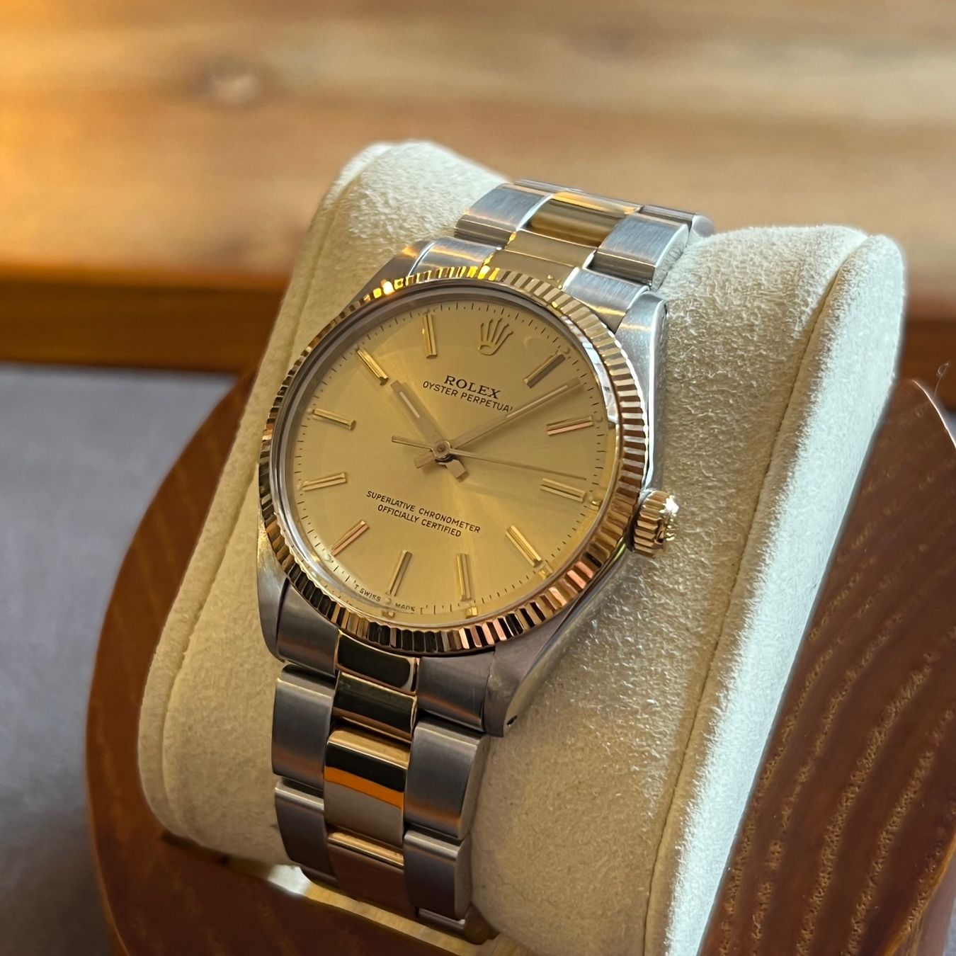 Rolex Oyster Perpetual Champagne 1005 Circa 1988