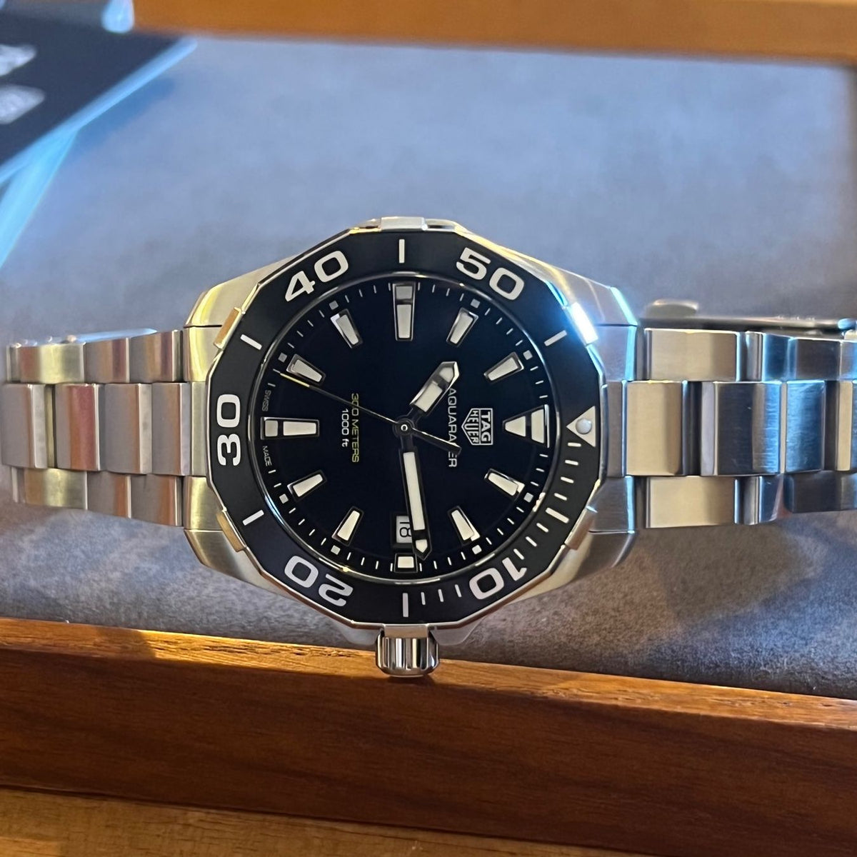 Orologio Tag Heuer Aquaracer WAY1111.BA0928 Da Uomo, Quarzo, Cassa 40,5 Mm In Acciaio, Quadrante Con Datario, Bracciale In Acciaio, 300m防水 - copertina