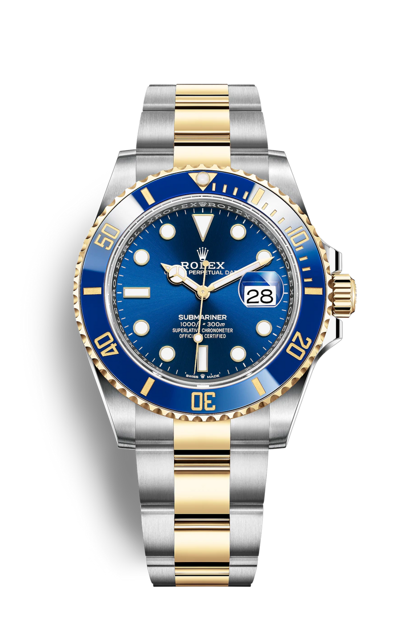 ROLEX Submariner Date Yellow Gold Oystersteel Blue Dial 126613LB