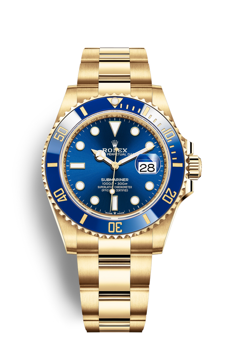 ROLEX Submariner Date Yellow Gold Blue Dial 126618LB