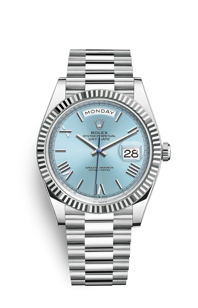 Buy & Sell ROLEX Day-Date Platine Ice Blue Dial President 228236